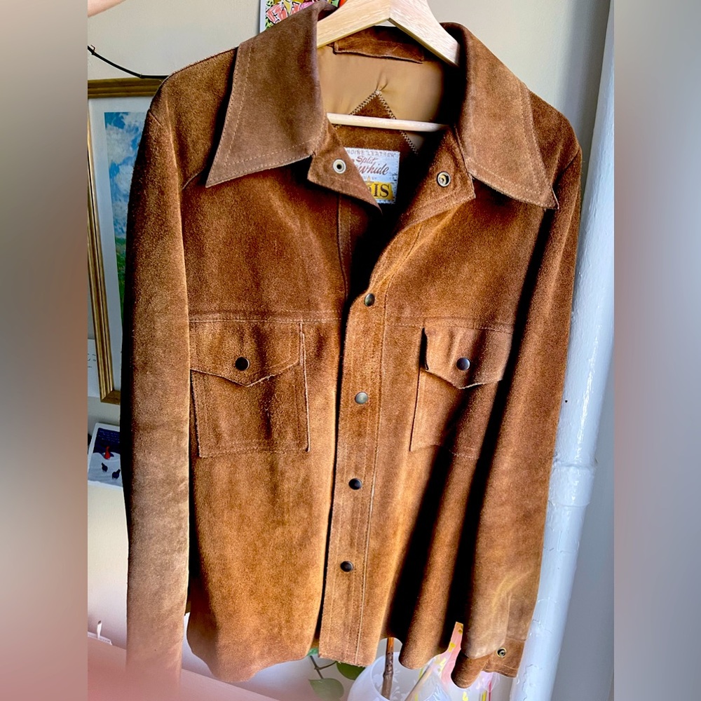 Rare Vintage Suede Trucker Jacket